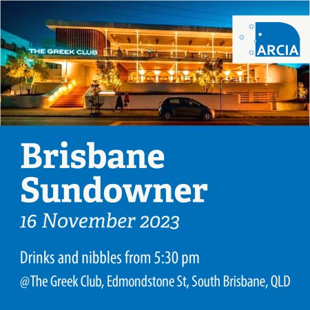 ARCIA Sundowner: Brisbane, November 2023