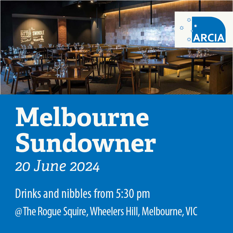 ARCIA Sundowner: Melbourne, June 2024