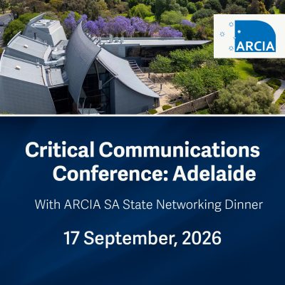 Critical Communications Conference: Adelaide 17 September, 2026
