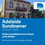 ARCIA Sundowner: Adelaide, April 2026