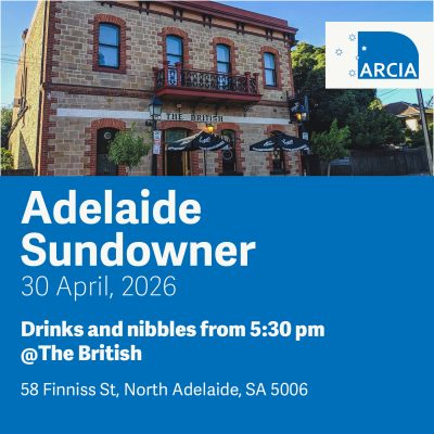 ARCIA Sundowner: Adelaide, April 2026
