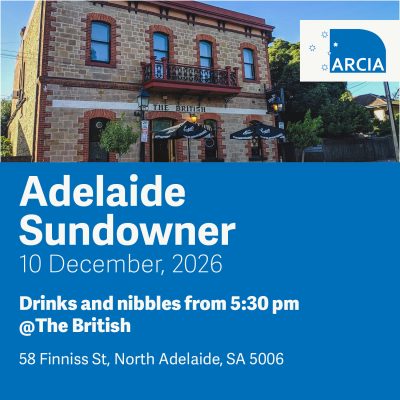ARCIA Sundowner: Adelaide, December 2026