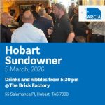 ARCIA Sundowner: Hobart, March 2026
