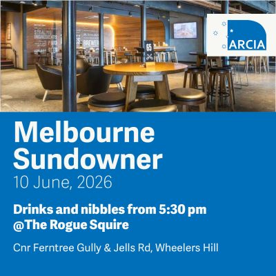 ARCIA Sundowner: Melbourne, June 2026