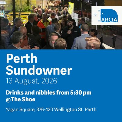 ARCIA Sundowner: Perth, August 2026