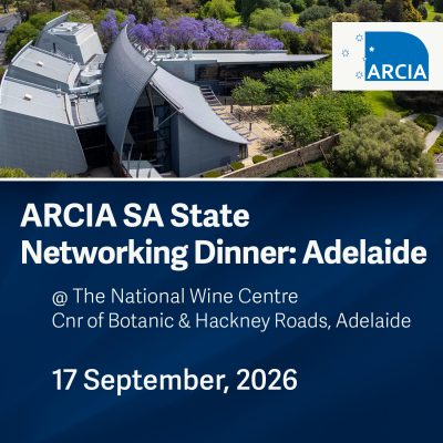 ARCIA SA State Networking Dinner: Adelaide, 17 September 2026