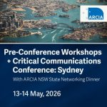 Pre-Conference Workshops + Critical Communications Conference: Sydney 13 -14- May, 2026