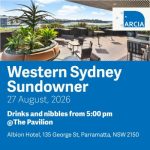 ARCIA Sundowner: Western Sydney, August 2026